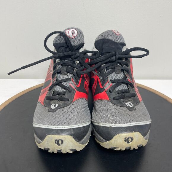 Pearl Izumi X-Road Fuel‎ II Cycling Shoes Men EUR 42 US 8.5 SPD Clip Gray Red - Picture 3 of 14